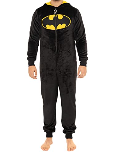 Batman Onesie | DC Schlafoveralls Für Herren | One Piece Kostüm | XL von DC Comics