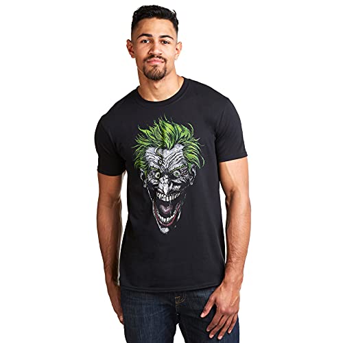 DC Comics Herren Joker T Shirt, Schwarz (Black Blk), L EU von DC Comics