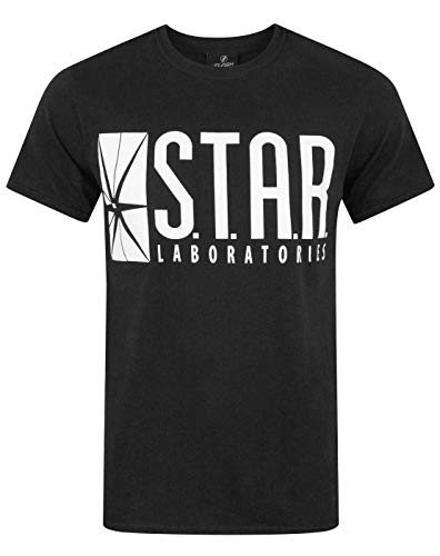 DC Comics Herren The Flash Star Labs T-Shirt Medium Schwarz von DC Comics