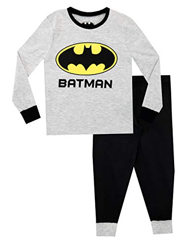 DC Comics Jungen Batman Schlafanzug Slim Fit Grau 116 von DC Comics