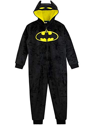 DC Comics Jungen Batman Schlafoveralls Schwarz 140 von DC Comics