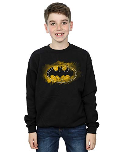 DC Comics Jungen Batman Spray Logo Sweatshirt 7-8 Years Schwarz DC Comics Jungen Batman Spray Logo Sweatshirt 7-8 Years Schwarz von DC Comics