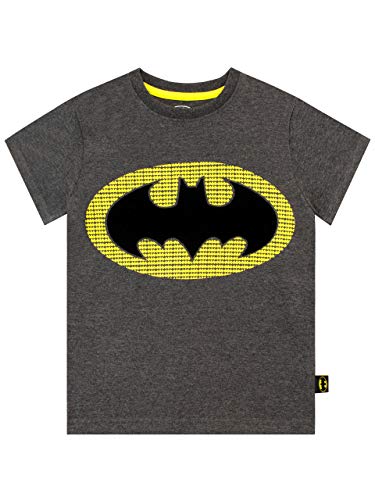 DC Comics Jungen Batman T-Shirt Grau 110 von DC Comics