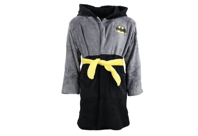DC Comics Kinderbademantel Batman Kinder Hausmantel Bademantel mit Kapuze, Polyester, Gr. 98 bis 128 von DC Comics