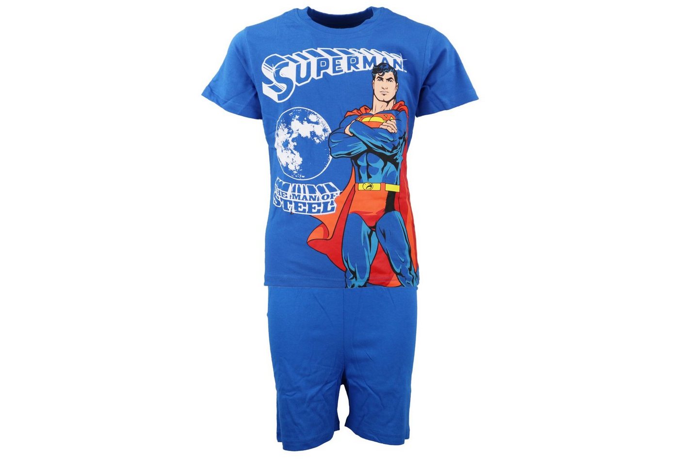 DC Comics Schlafanzug DC Comics Superman Kinder Jugend kurzarm Pyjama Gr. 104 bis 134 von DC Comics