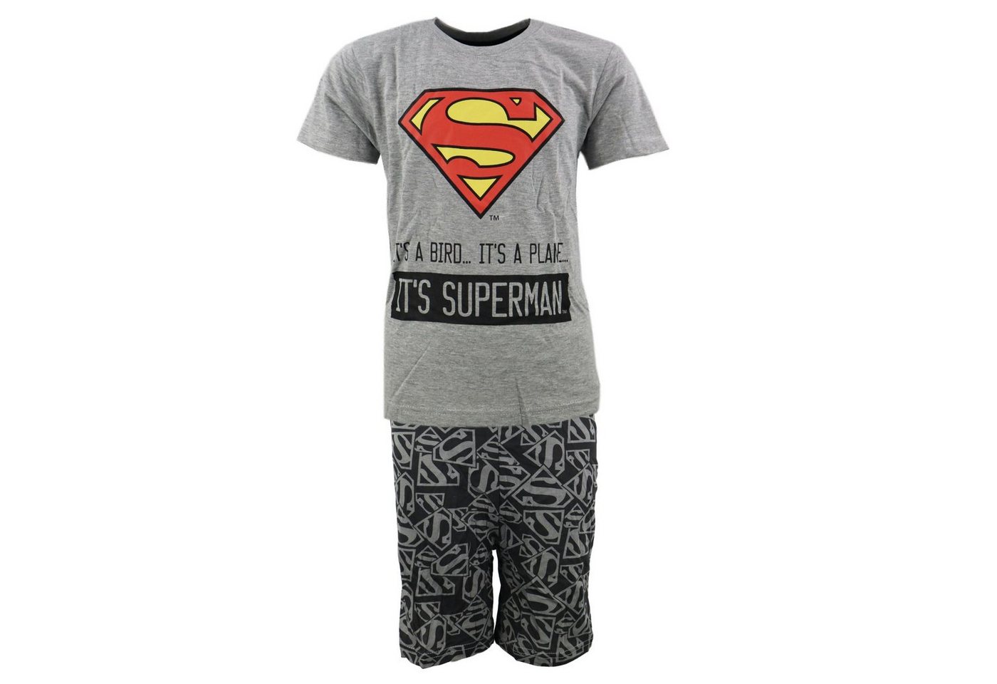 DC Comics Schlafanzug DC Comics Superman Kinder Jugend kurzarm Pyjama Gr. 134 bis 164 von DC Comics