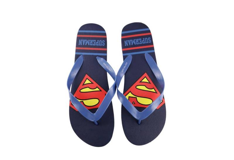 DC Comics Superman Herren Flip Flops Zehentrenner Gr. 40 bis 45 von DC Comics
