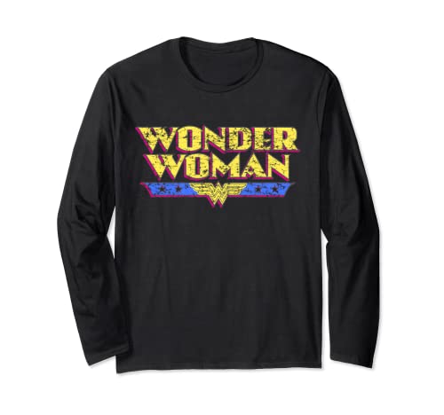 DC Wonder Woman-Logo, altmodisch Langarmshirt von DC Comics