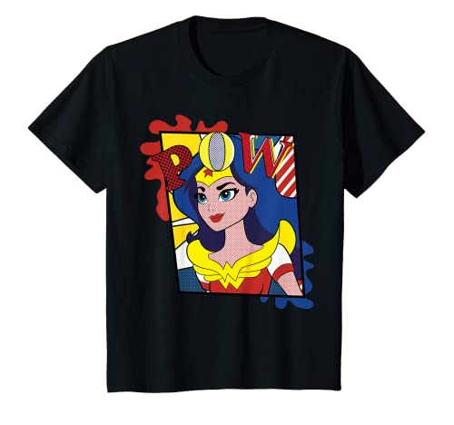 Kinder DC Kids Superheld, Mädchen, Wonder Woman, Pop Pow T-Shirt von DC Comics