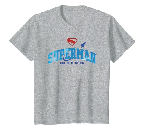 Kinder Superman Look Up In The Sky T-Shirt von DC Comics