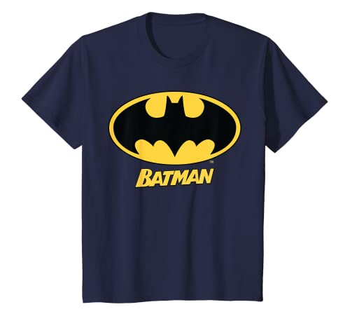 Kinder Batman-Logo-Name von DC Kids T-Shirt von DC Comics