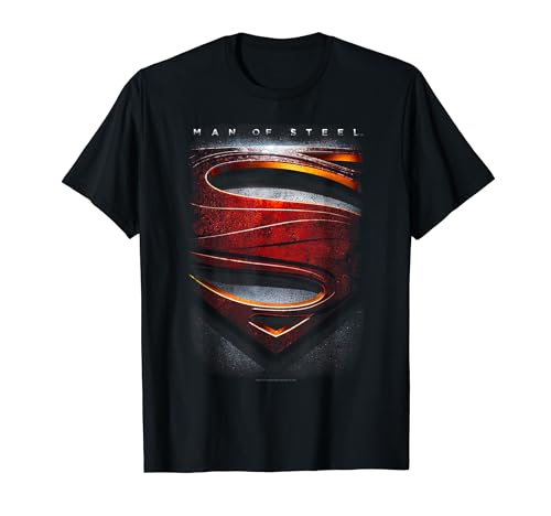 Superman Man of Steel Large Shield T Shirt T-Shirt von DC Comics