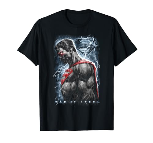 Superman Man of Steel Steel Rain T Shirt T-Shirt von DC Comics