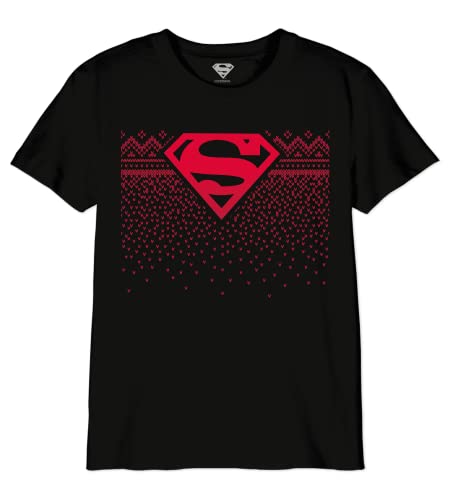 dc comics Jungen bosupmsts006 T-Shirt, Noir, 8 Jahre von DC Comics