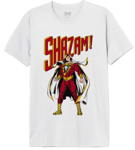 dc comics Herren Meshazots003 T-Shirt, weiß, 56 von DC Comics