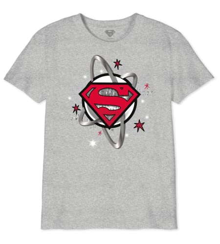 dc comics Jungen bosupmsts005 T-Shirt, Gris Melange, 6 Jahre von DC Comics