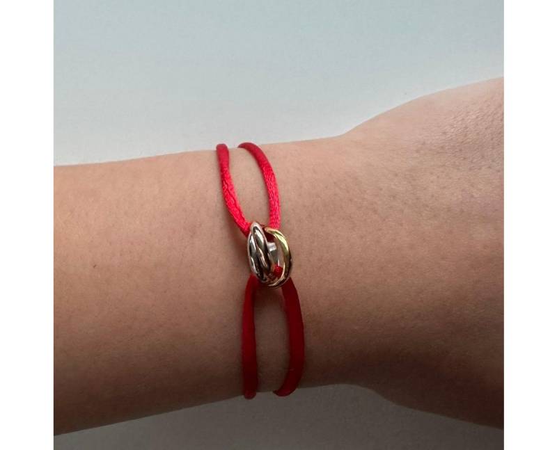 DC Jewelry Armband 925 Silber Einigkeitsarmband Tricolor, Silberschmuck für Damen & Herren von DC Jewelry