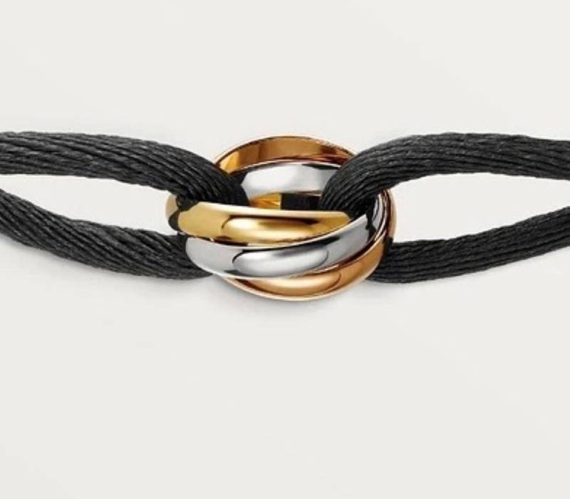 DC Jewelry Armband 925 Silber Einigkeitsarmband Tricolor, Silberschmuck für Damen & Herren von DC Jewelry