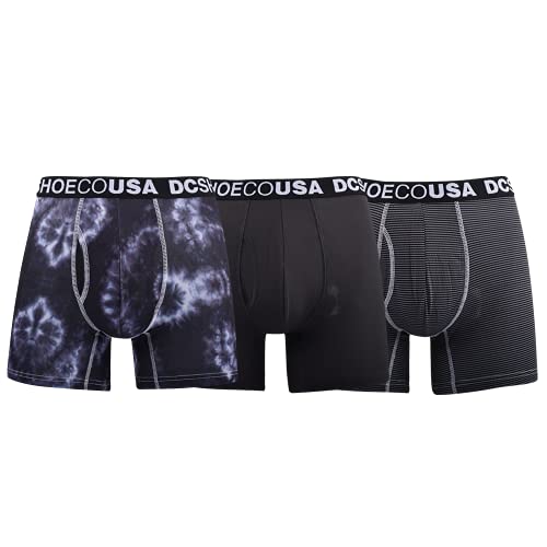 DC Herren 3er-Pack Micro Performance Mesh Boxershorts Retroshorts, Batikfärbung, Schwarz, 3 Stück, Large von DC Shoes