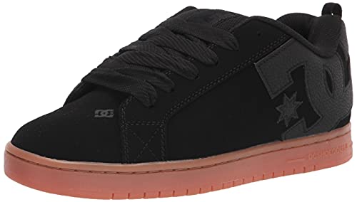 DC Herren Court Graffik Skate-Schuh, Schwarz/Dunkelschokolade, 45 EU von DC