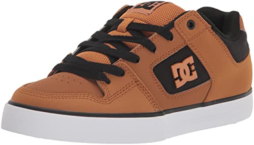 DC Herren Pure Low Top Schnürschuh Casual Shoe Sneaker Skate-Schuh, Dk Choco Black Oyster, 44 EU von DC