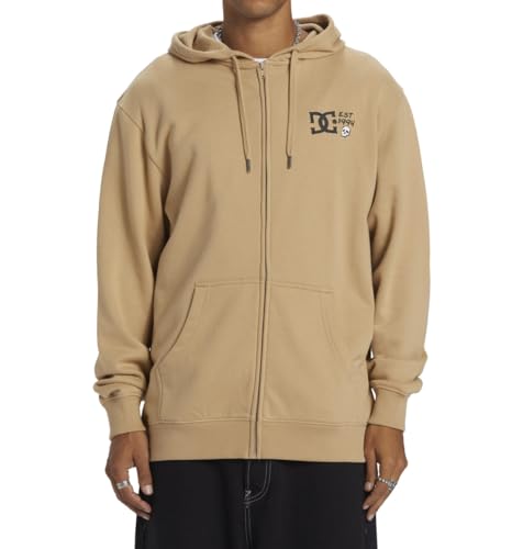 DC Shoes Cactus - Zip-Up Hoodie for Men - Kapuzenpulli mit Reißverschluss - Männer - XL - Braun von DC Shoes