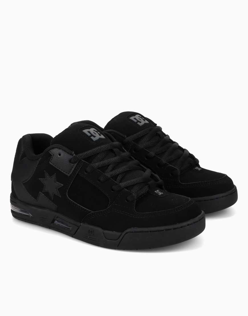 DC Shoes - Command - Leder-Sneaker in Schwarz-Blau von DC Shoes
