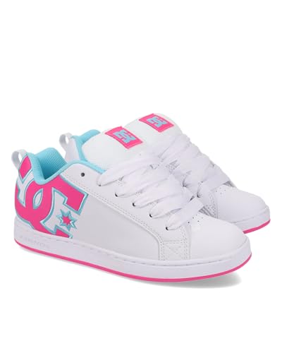 DC Shoes Court Graffik Damen-Sneaker, Weiß/Hot Pink/Türkis, 39 EU DC Shoes Court Graffik Damen-Sneaker, Weiß/Hot Pink/Türkis, 39 EU von DC Shoes