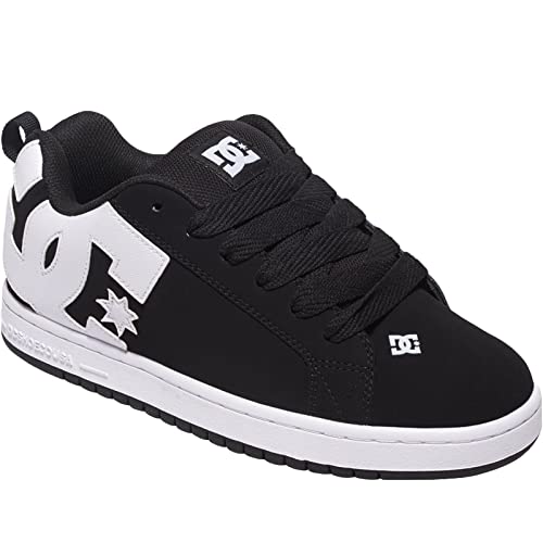 DC Shoes Herren Court Graffik - Leren Schoenen voor Mannen Sneaker, Schwarz, 43 EU von DC Shoes