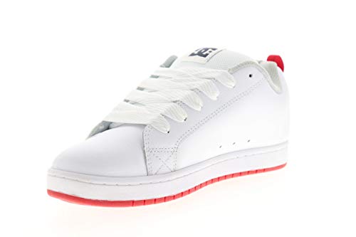 DC Shoes Court Graffik SE Herren Skateschuhe, Weiß/Grau/Rot - Größe: 47.5 EU von DC Shoes