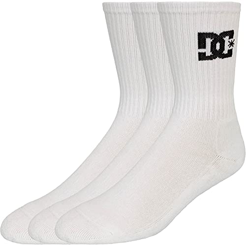 DC Shoes Crew 3er Pack Socken (40-45, white) von DC Shoes