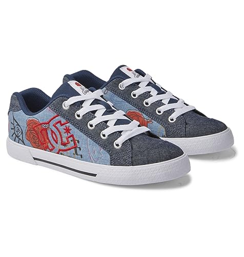 DC Shoes Damen Chelsea Sneaker, Heather Dark Denim, 38.5 EU von DC Shoes