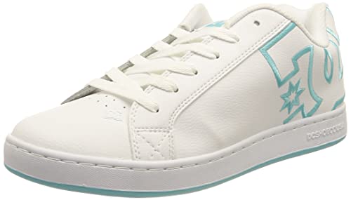 DC Shoes Damen Court Graffik-Shoes for Women Sneaker, White/White/Blue, 38 EU von DC Shoes