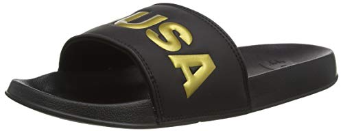 DC Shoes Damen DC Slide SE Badeschuhe, Schwarz (Black/Gold Bg3), 40.5 EU von DC Shoes