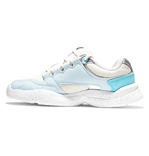 DC Shoes Damen Decel-Leather Shoes for Women Sneaker, Blue/White/Blue, 38 EU von DC Shoes