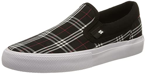 DC Shoes Damen Manual Skate-Schuh, Black/Plaid, 36 EU von DC Shoes