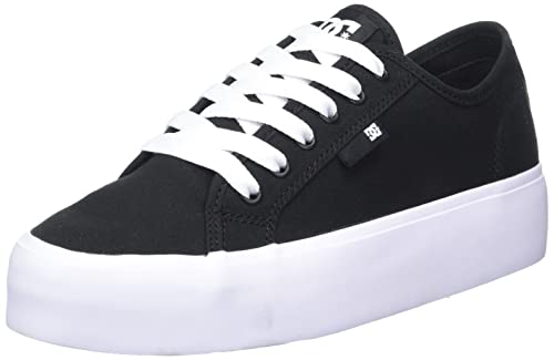 DC Shoes Damen Manual Sneaker, Black/White, 38.5 EU von DC Shoes