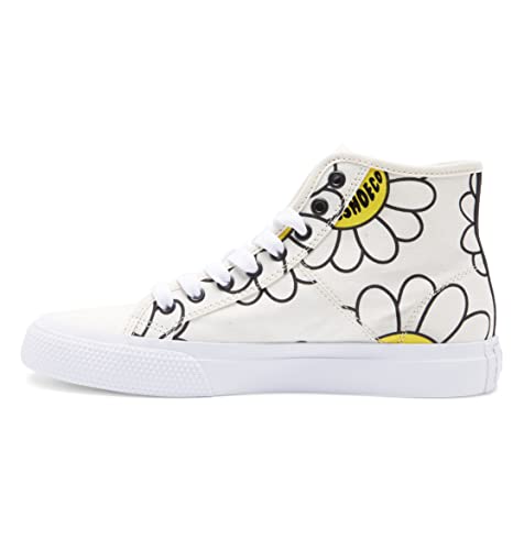 DC Shoes Damen Manual Sneaker, White/Black/Flower, 37.5 EU von DC Shoes