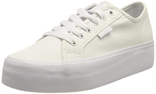 DC Shoes Damen Manual Sneaker, White/White, 43 EU von DC Shoes