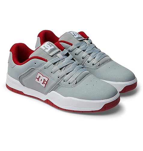 DC Shoes Herren Central Sneaker, Grey/RED, 43 EU von DC Shoes