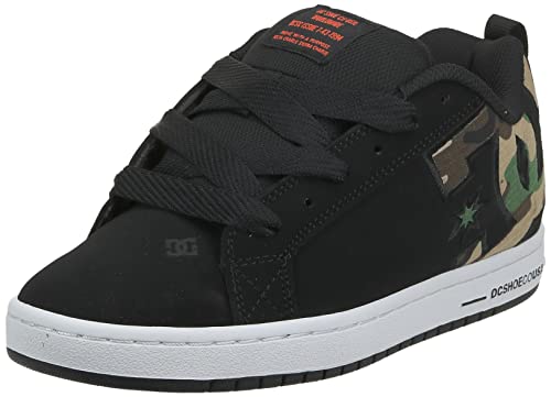 DC Shoes Herren Court Graffik Casual Low Top Skateschuh Sneaker Skate-Schuh, Camouflage schwarz, 42.5 EU von DC Shoes