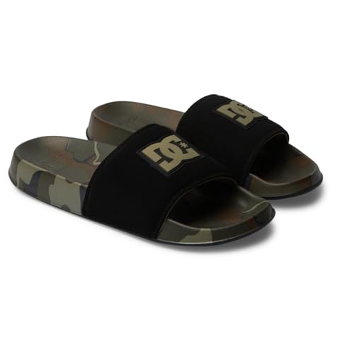 DC Shoes Herren DC Slide SE Sandale, White/Black/CAMO, 44.5 EU von DC Shoes