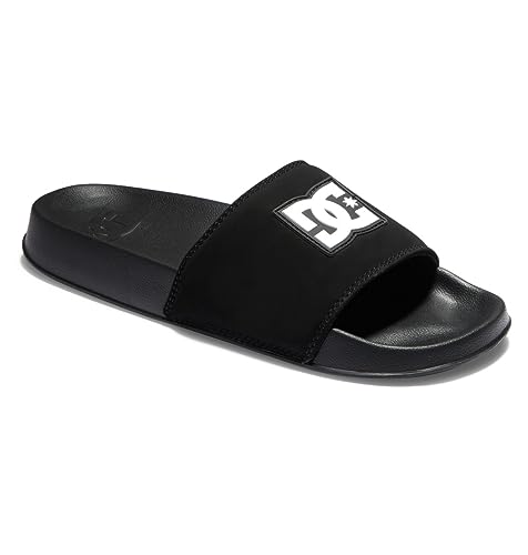 DC Shoes Herren DC Slide Sandale, Black/Black/White, 48.5 EU von DC Shoes