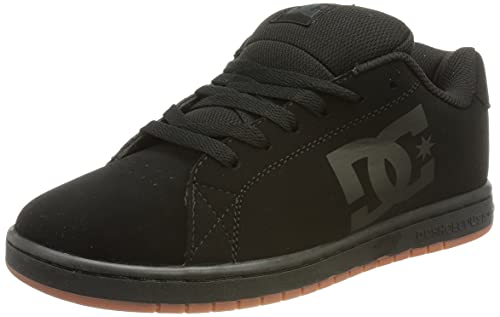 DC Shoes Herren Gaveler - Leather Shoes Sneaker, Black Gum, 39 EU von DC Shoes