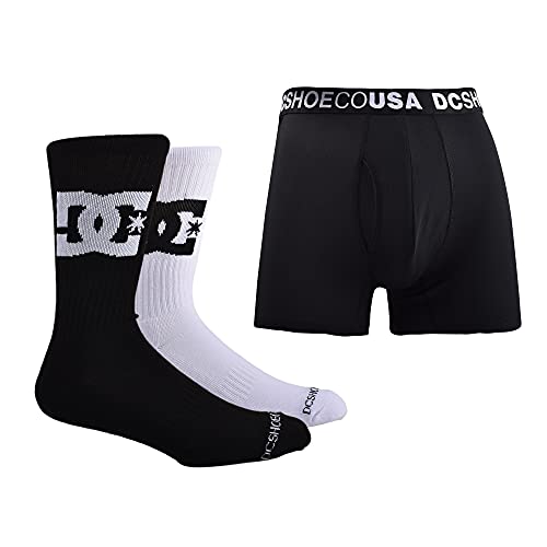 DC Shoes Herren Geschenkset mit Socken und Unterwäsche, Schwarzes Geschenk-Set (3er-Pack), Large von DC Shoes