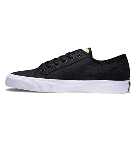 DC Shoes Herren Manual Sneaker, Black/Lime, 40 EU von DC Shoes