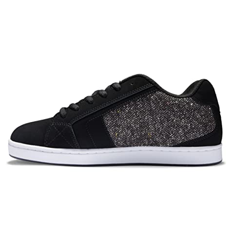 DC Shoes Herren Net-Leather Shoes for Men Sneaker, Black/Black/DK Grey, 44.5 EU von DC Shoes