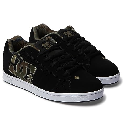 DC Shoes Herren Net Sneaker, Black/Green/Black, 45 EU von DC Shoes