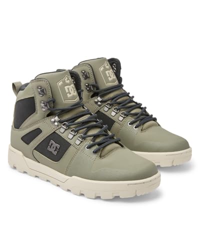 DC Shoes Herren Pure HIGH-TOP WR Boot Bootsschuh, Green/Black/White, 44.5 EU von DC Shoes