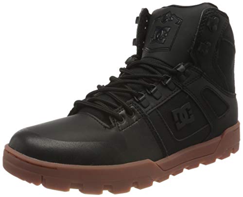 DC Shoes Herren Pure HIGH-TOP Winter Boot Sneaker, Black/Gum, 38.5 EU von DC Shoes